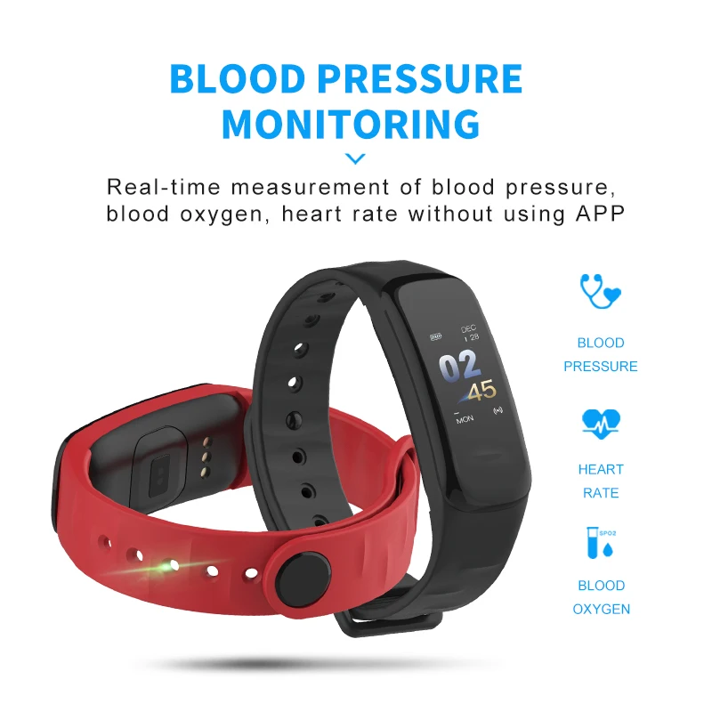Wearpai C1Plus, умные часы, кровяное давление, фитнес-трекер, пульсометр, умный браслет, черные мужские часы для спорта, альпинизма