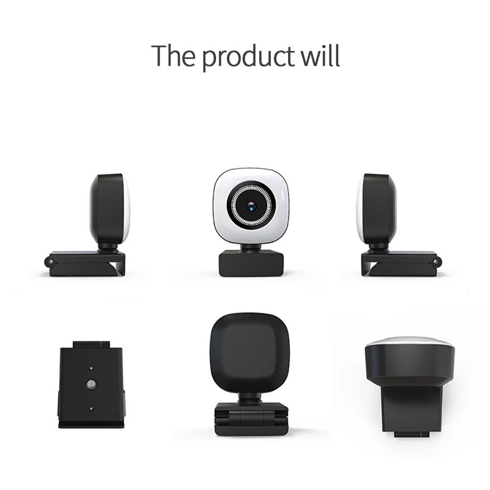 

30FPS Autofocus Webcam 1080P 4K HD Web Camera for PC Laptop Computer with Microphone Ring Light web cam Light Conference Video