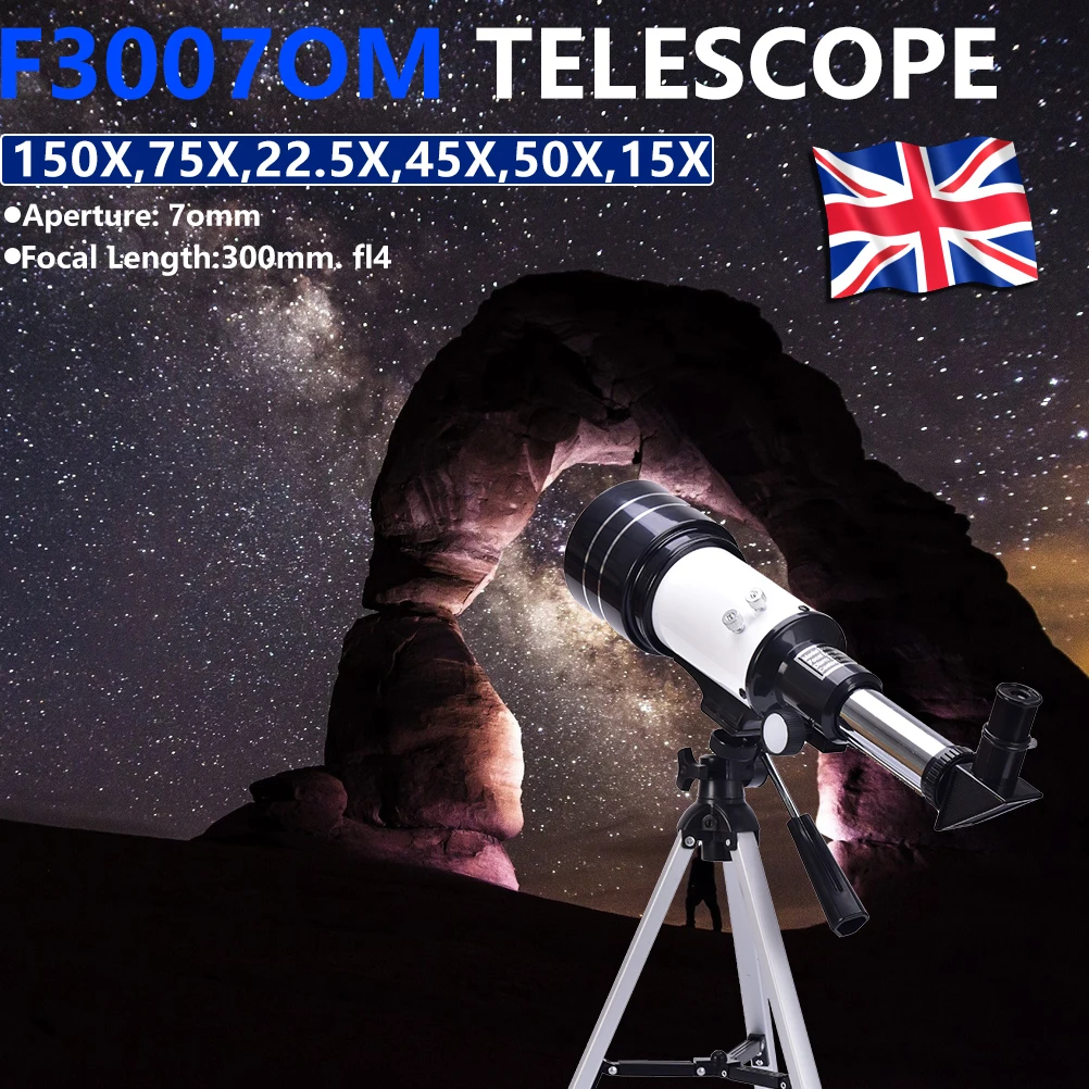 1 шт. F30070 астрономический телескоп со штативом HD Большой Калибр Монокуляр |