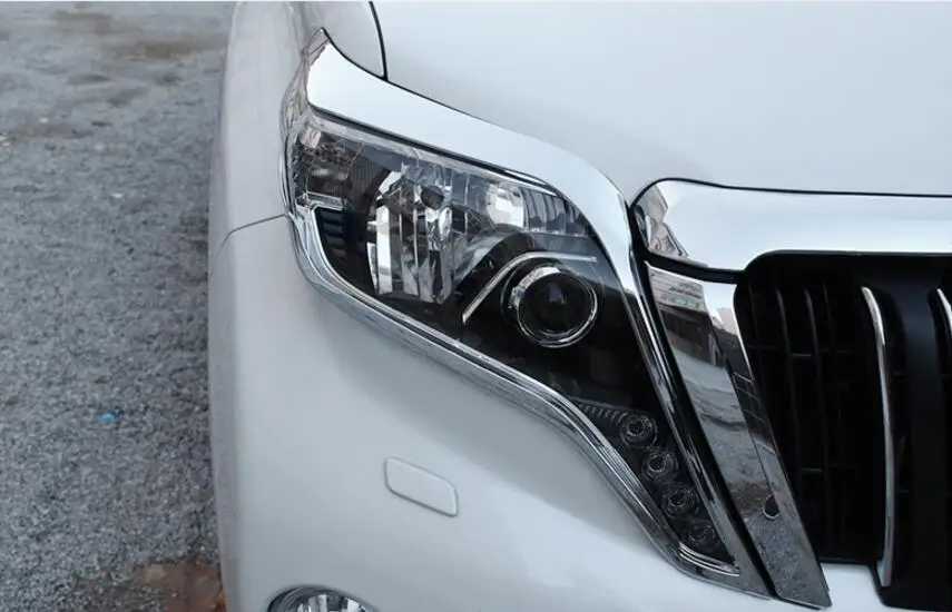 ABS хромированный автомобильный передний налобный фонарь + задний Накладка для 10 17
