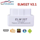 ELM327 V2.1 считыватель кодов интерфейс OBD2 диагностический инструмент для подключения работает на Android SymbianWindows дешевле, чем V1.5 BT