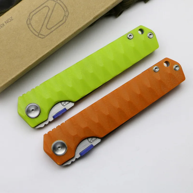 Складной нож TIGEND STEDEMON ZKC C03 440C Лезвие KVT шарикоподшипник G10 Ручка походные