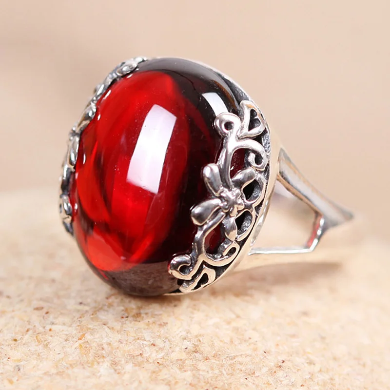 Женские винтажные опаловые кольца MOONROCY серебристые вечерние красного зеленого и