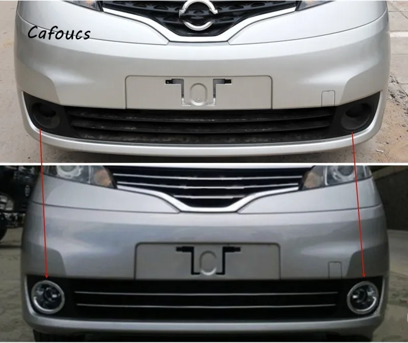 Для Nissan NV200 Evalia 2010 2011 2012 2013 спереди грили бампер дальнего света Галогенные Противотуманные фары комплект
