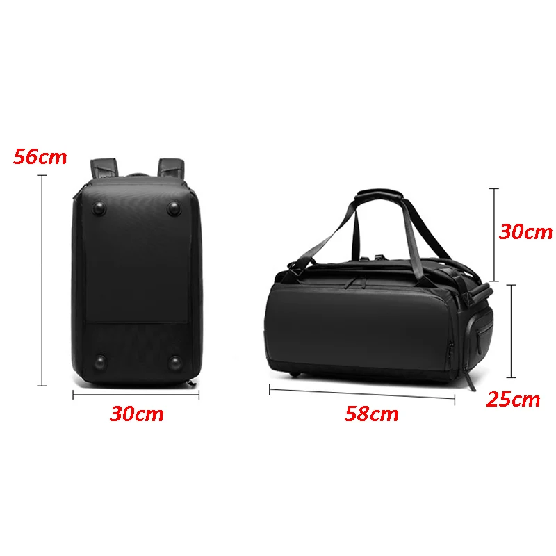 42L Multifunction Large Capacity Men Travel Bag Waterproof Duffle Bag For Travel Backpack Hand Luggage Bags with Shoe Pouch X