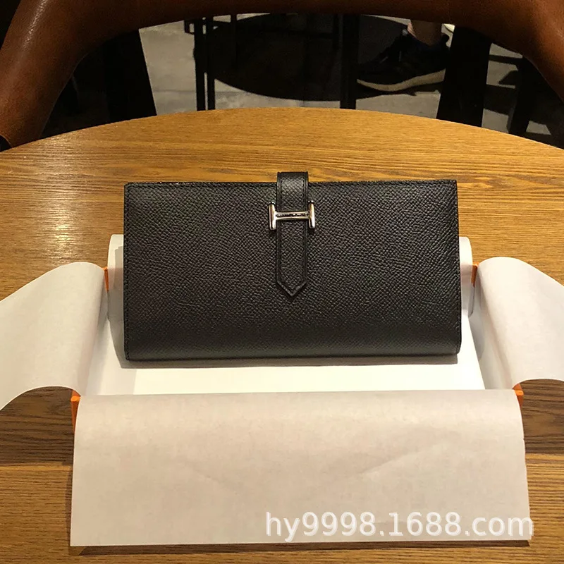 

Men's and women's Clip Wallet, classic wallet, palmprint, with h-button