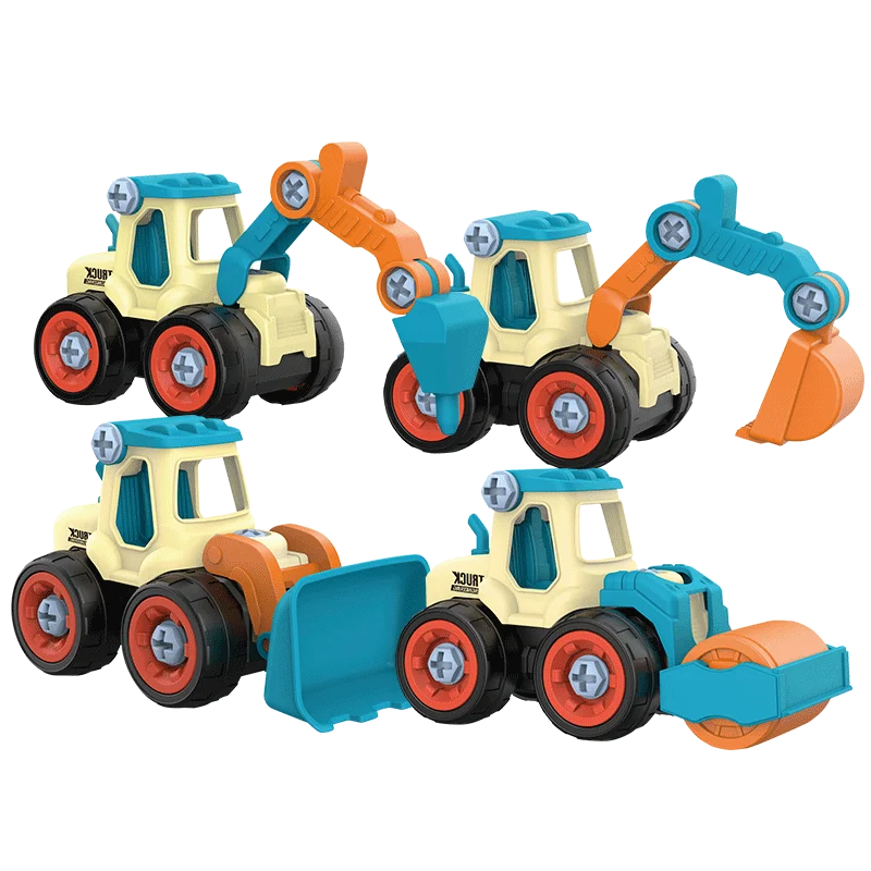 

Nut Disassembly Loading Unloading Engineering Truck Excavator Bulldozer Kids Screw Boys Creative Tool Education Toys boys gife