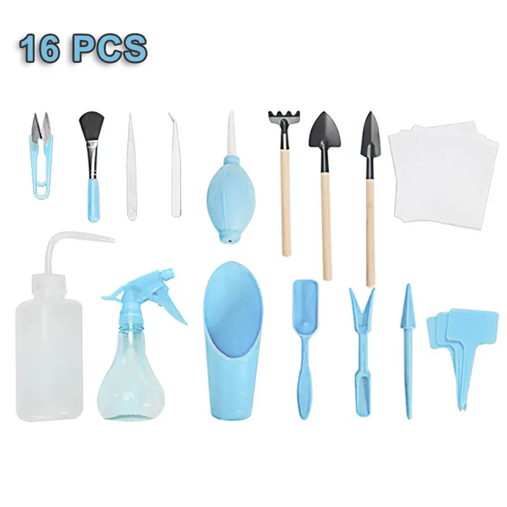 16 шт. Набор садовых плантаторов для суккулентов DIY инструментов трансплантации