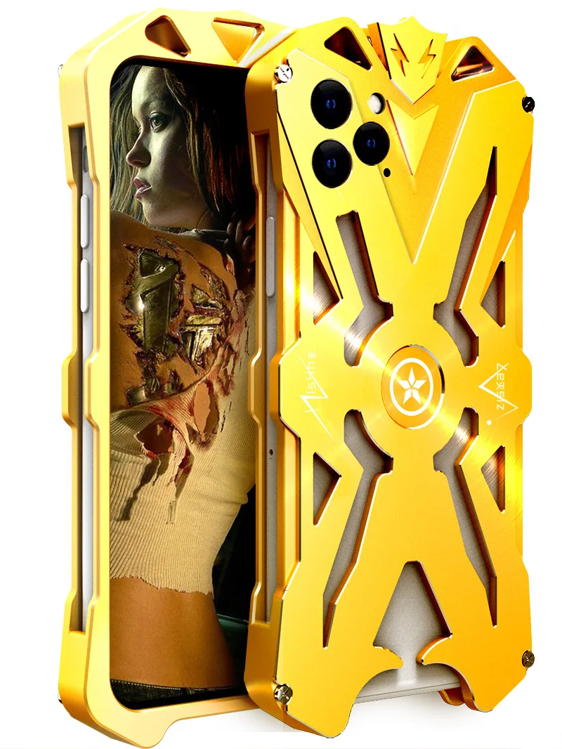 Aluminum Armor Thor Case For iPhone 11 Pro Max Cover The Flash Iron Man Phone Protective Shell Skin Bag | Мобильные телефоны и