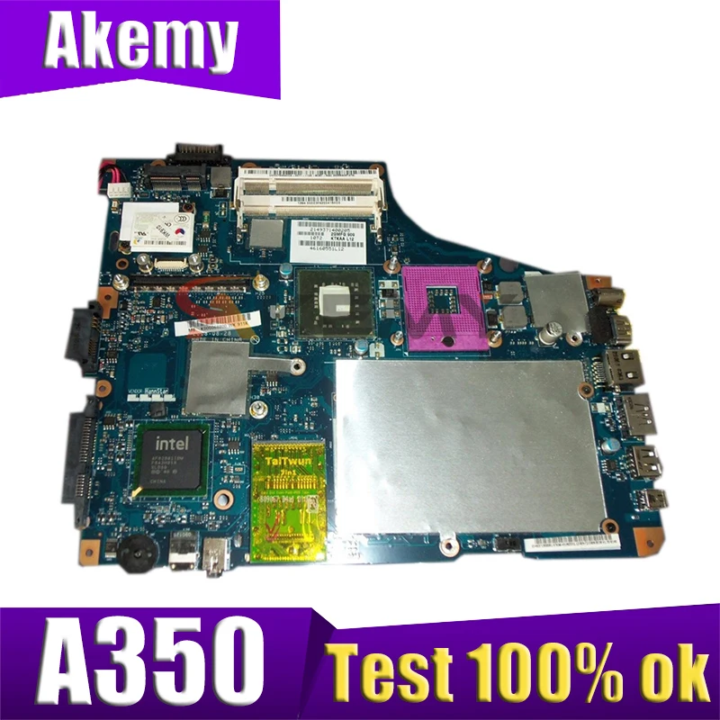 

AKEMY KTKAA LA-4571P K000071720 материнская плата для ноутбука toshiba satellite A350 Intel ddr2 с графикой слот