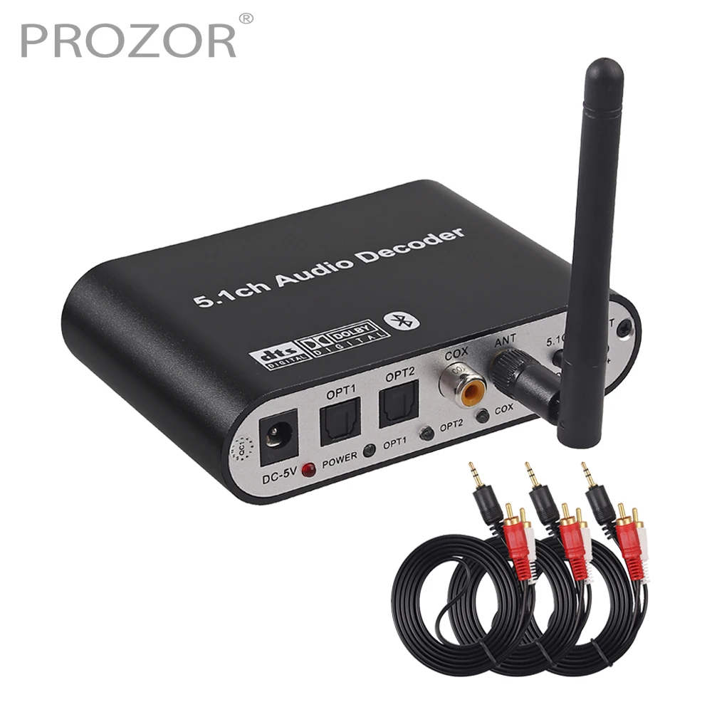 Prozor DA615BT-B 5.1CH Bluetooth-совместимый аудио декодер беспроводной DAC приемник оптический