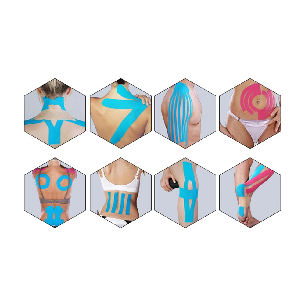 

1Pc Useful Cotton Sports Tape 2.5CMX5M Muscle Sticker Bandage Intramuscular Patch Closure Kinesiology Tape Elastic Patch Tape