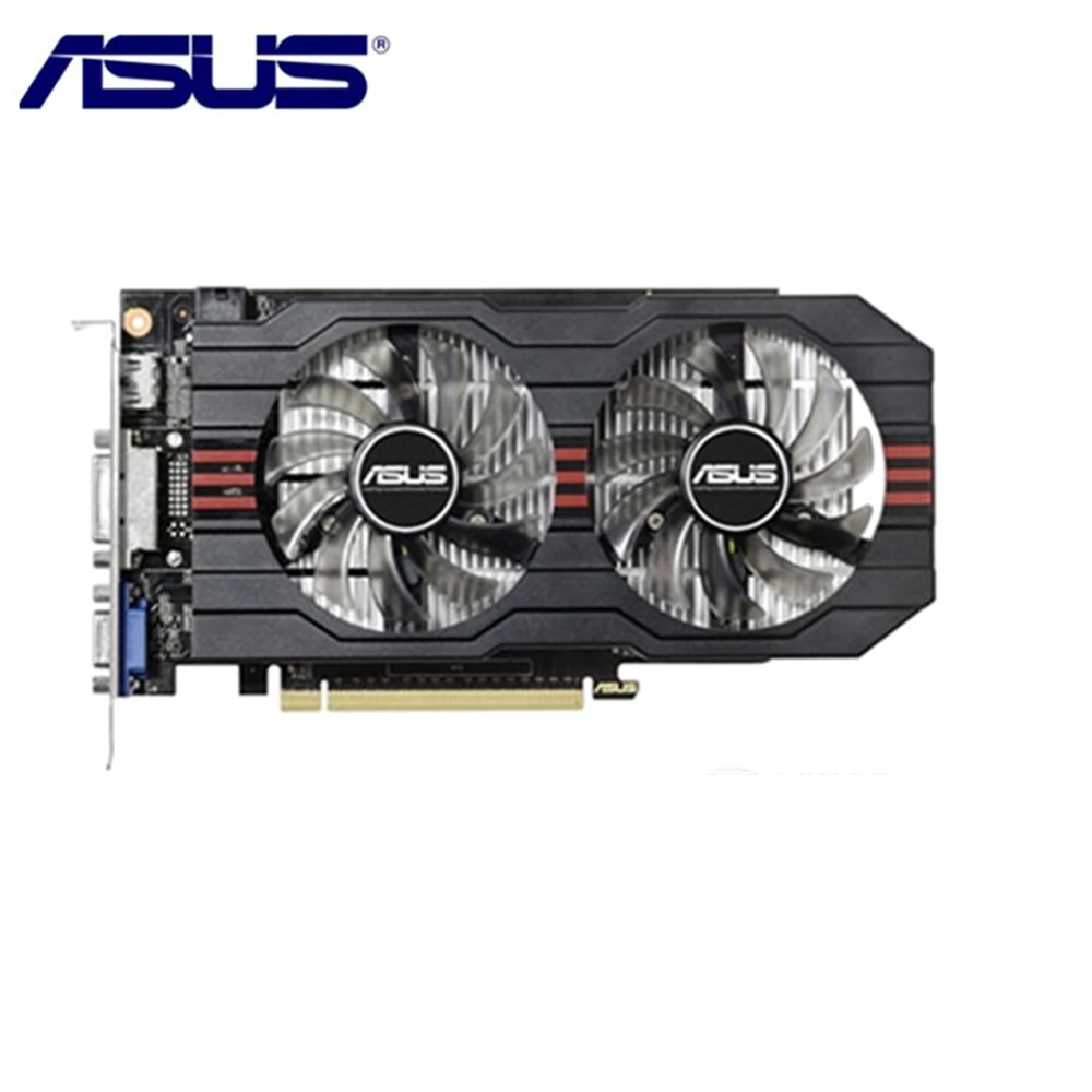 Видеокарта ASUS GTX650 Ti 1 ГБ 128 бит GDDR5 видеокарты для nVIDIA Geforce GTX 650 б/у VGA карты мощнее