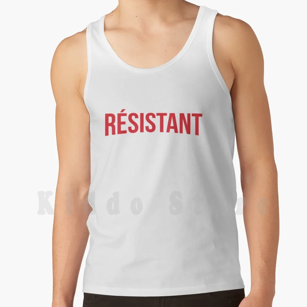 

Resistant : Model Of La French Touch Tank Tops Vest 100% Cotton The French Touch French Touch Dj House Music Electro Music