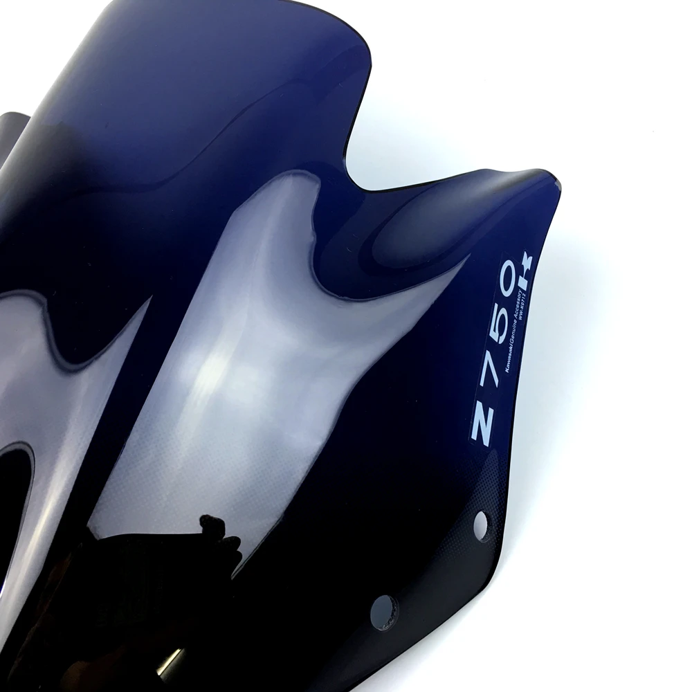 Лобовое стекло мотоцикла с кронштейном высокого качества черного цвета для Kawasaki