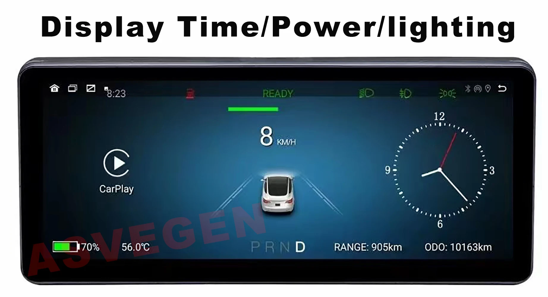 Android 9 0 автомобильная панель для Tesla инструмент монитора с CarPlay 8 дюймовый