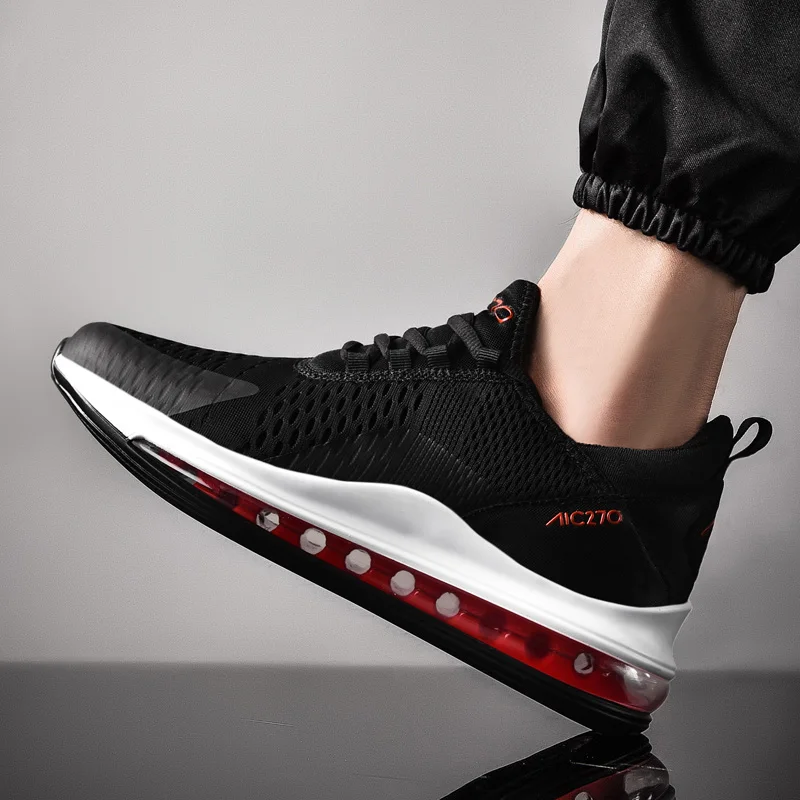 

Air Cushion Snekaers Men Breathable Mesh Men Casual Shoes Luxury Designer Running Sport Shoes Fashion Light Walking Sneakers