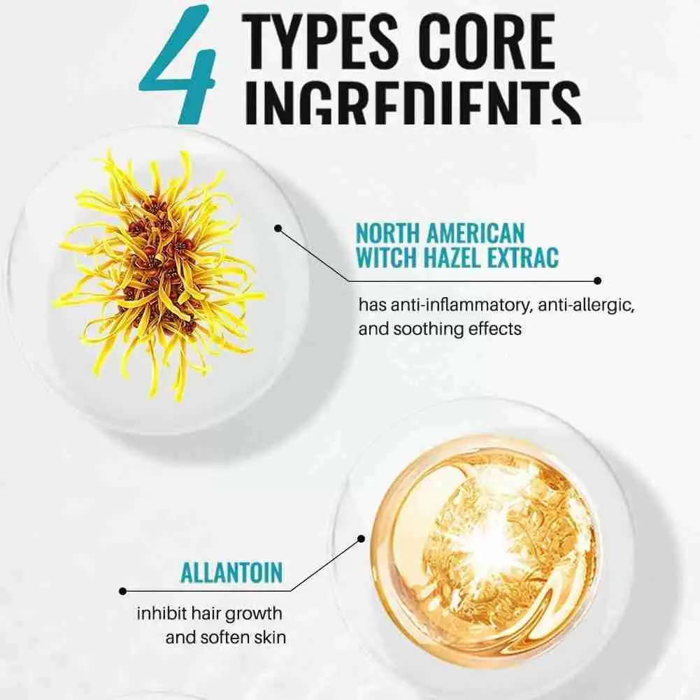 

10ml Anti-hair essence gentle and non-irritating skin and armpit legs and hair smooth repair For soft essence J8Y9