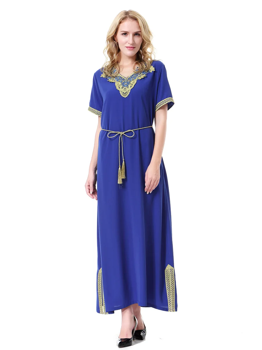 

Muslim Hijab Dress Women Solid Button Chiffon Eid Mubarak Party Evening Long Dress Arabic Turkish Islamic Clothing