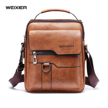 Bolsos Weixier-bolso cruzado vintage de cuero pu para hombre...