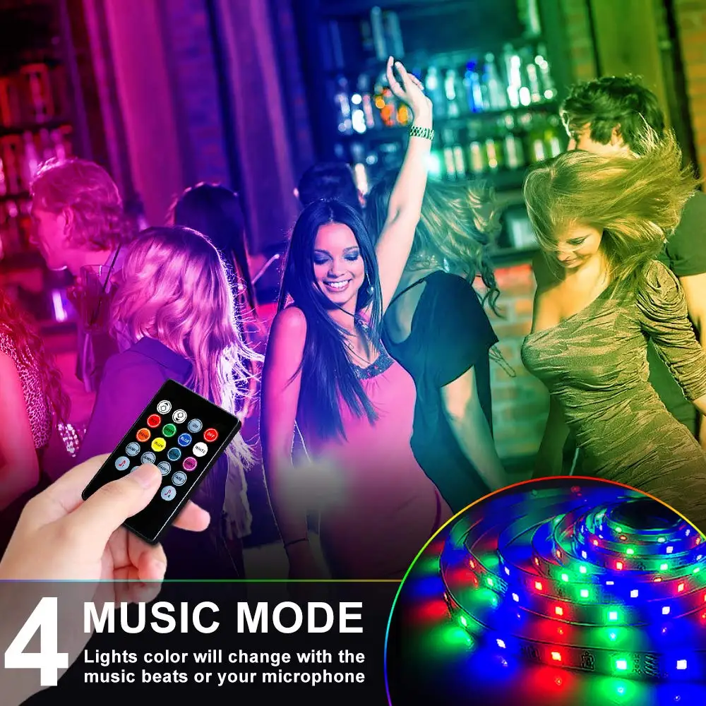 Музыка светодиодный RGB контроллер 12V полосы светильник s 20key пульт дистанционного