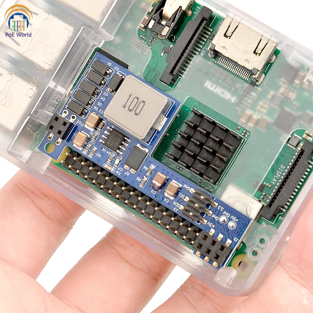 PoE World- Raspberry Pi 4 4B 3B + Plus Power Over Ethernet PI HAT 24 В Пассивный POE DC 5 2A | Мобильные телефоны и