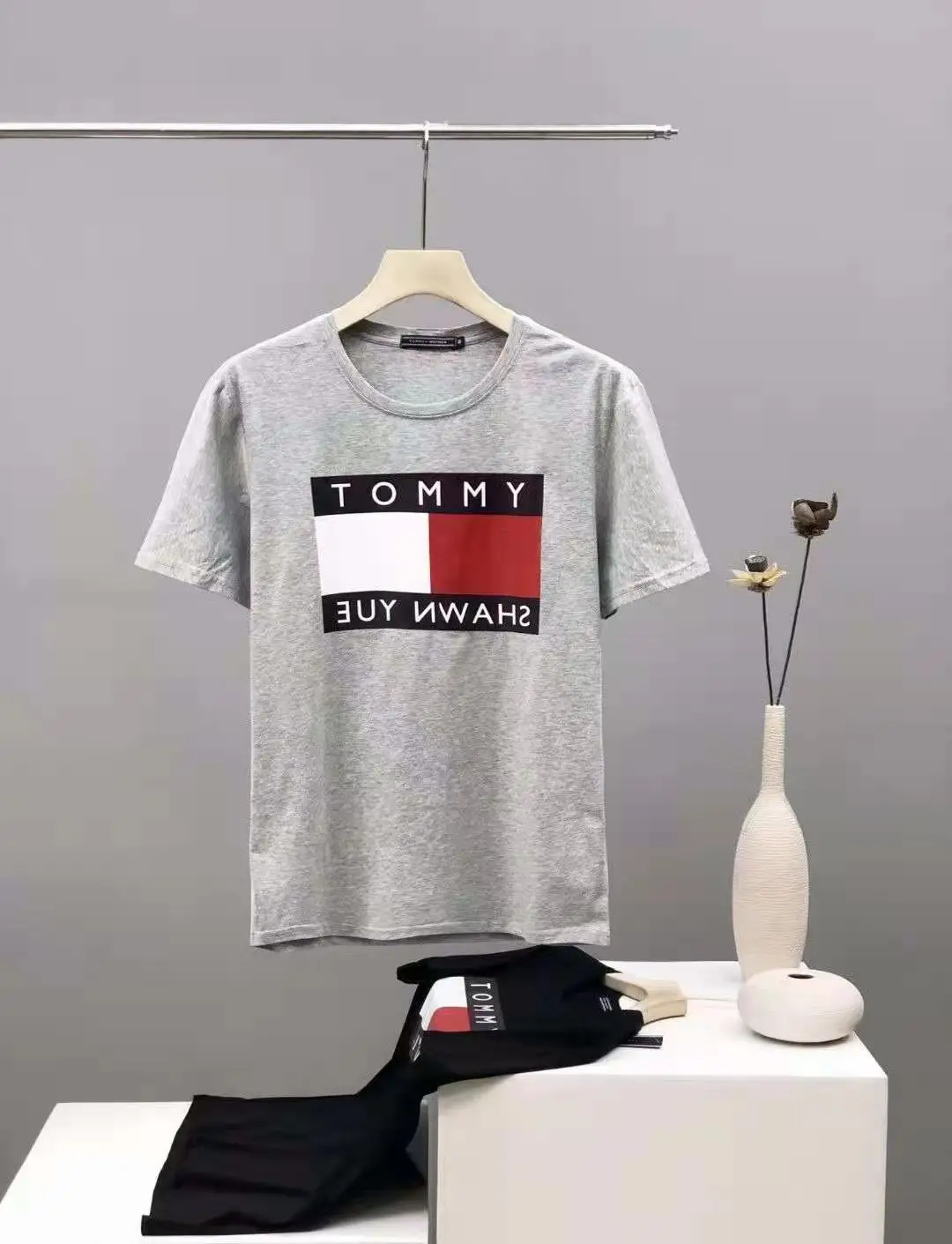 

2021 Summer Short Sleeve Tees Streetwear Clothes Men Women's Ropa De Mujer Casual T Shirt Top Quality Tommy Hilfige