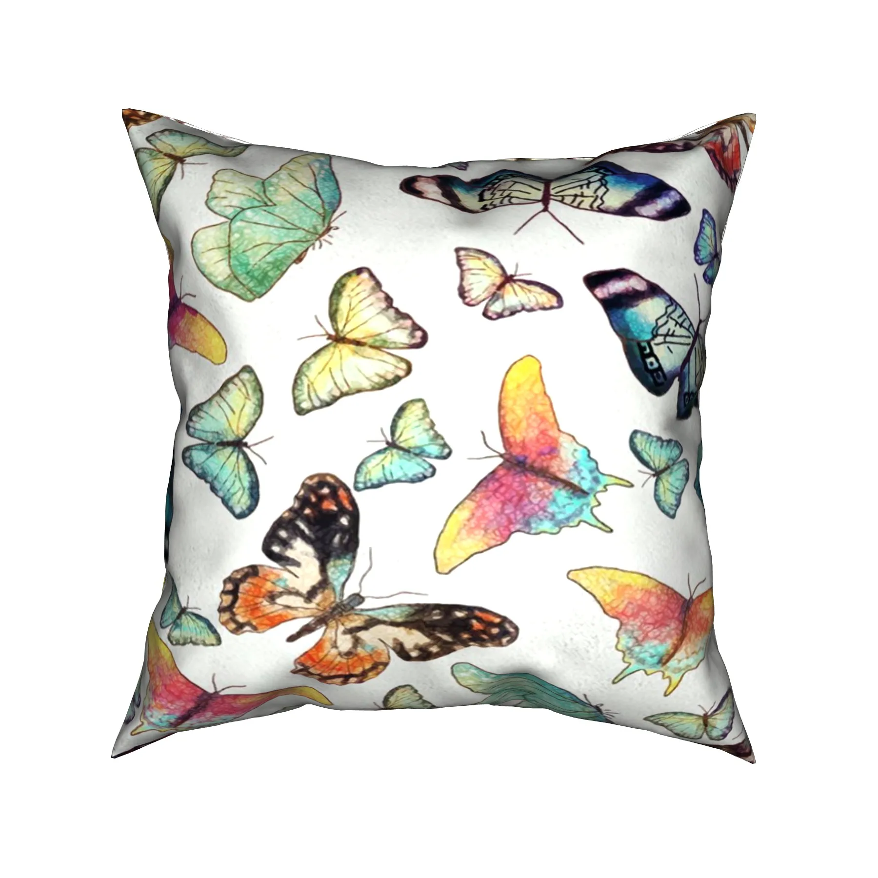 

Pillowcase Color Butterfly Exquisite Pattern Pillowcase Sofa Decoration Home Textile Comfortable Cushion Cover
