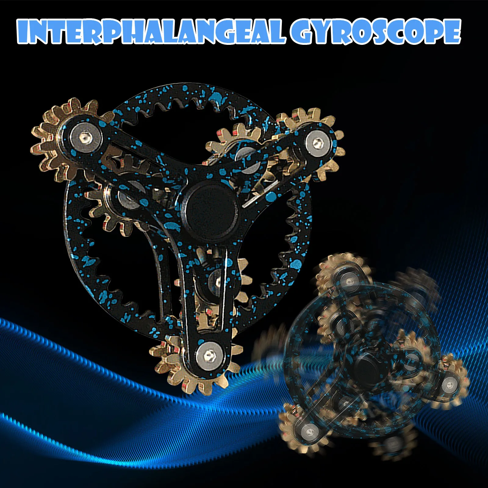 

Fingertip Gyro Sprocket Advanced Dearing Turntable Gear Linkage Manual Rotating Fingertip Top Decompression Stress ReliefToy