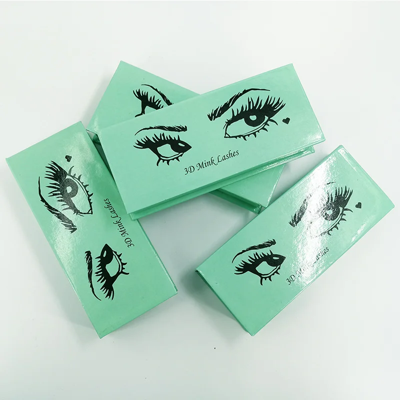 10Green Eyes Mangodot 10 шт. норковые накладные ресницы книга индивидуальная упаковка магнитные подарочные коробки алмазные ресницы чехол s посылка Макияж Косметический Чехол - Цвет: 10Green Eyes