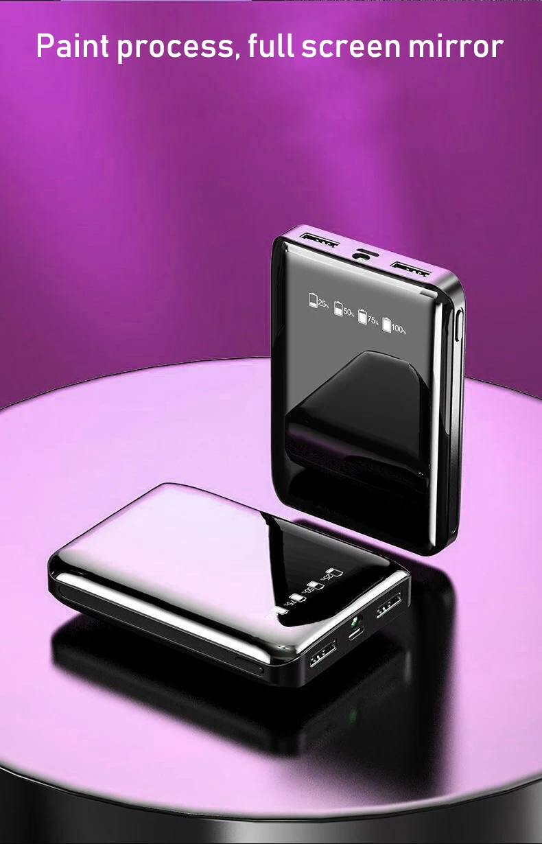 Mi ni power Bank 20000 мАч двойной USB mi power Bank для Xiao mi 8 iPhone9 быстрое зарядное устройство с двумя портами Usb внешний аккумулятор портативный