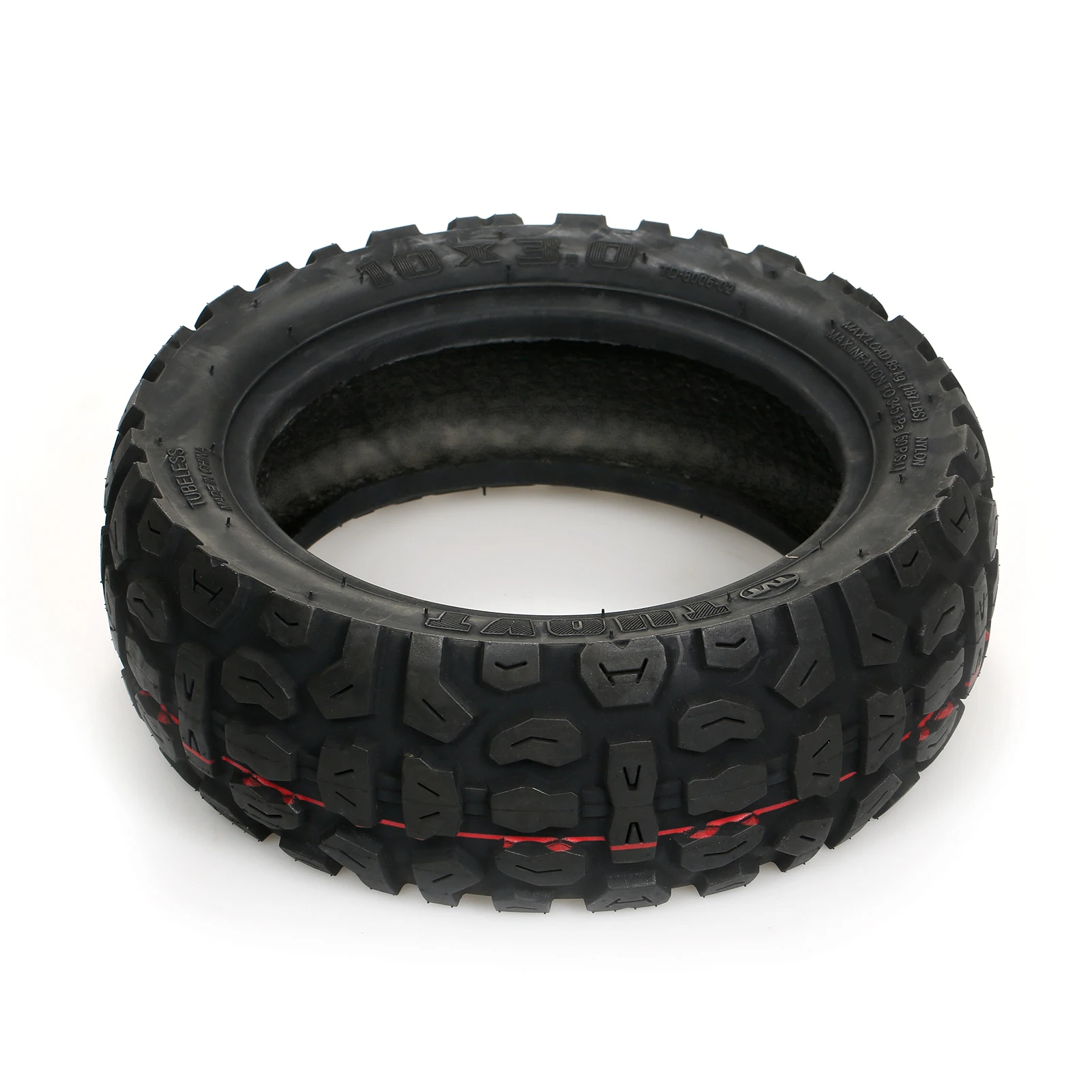 

10 x 3.0 Electric Scooter Tire Durable Explosion Proof Tubeless Solid Tire Non-Slip Off Road Tire for 10 inch Electric Scooter