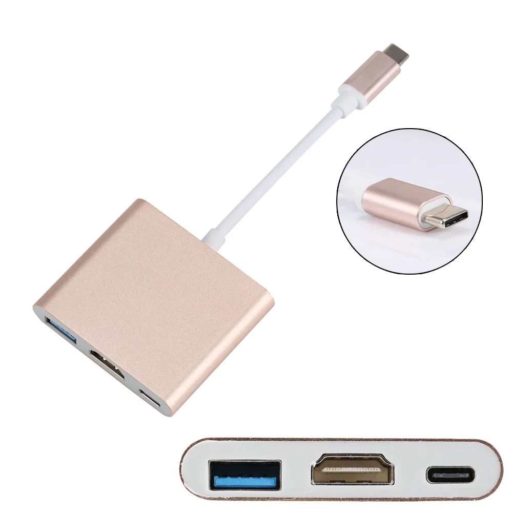 Newly Type C USB 3.1 to HDMI / 3.0 Adapter Charging Port Aluminum Material for Macbook 999 |