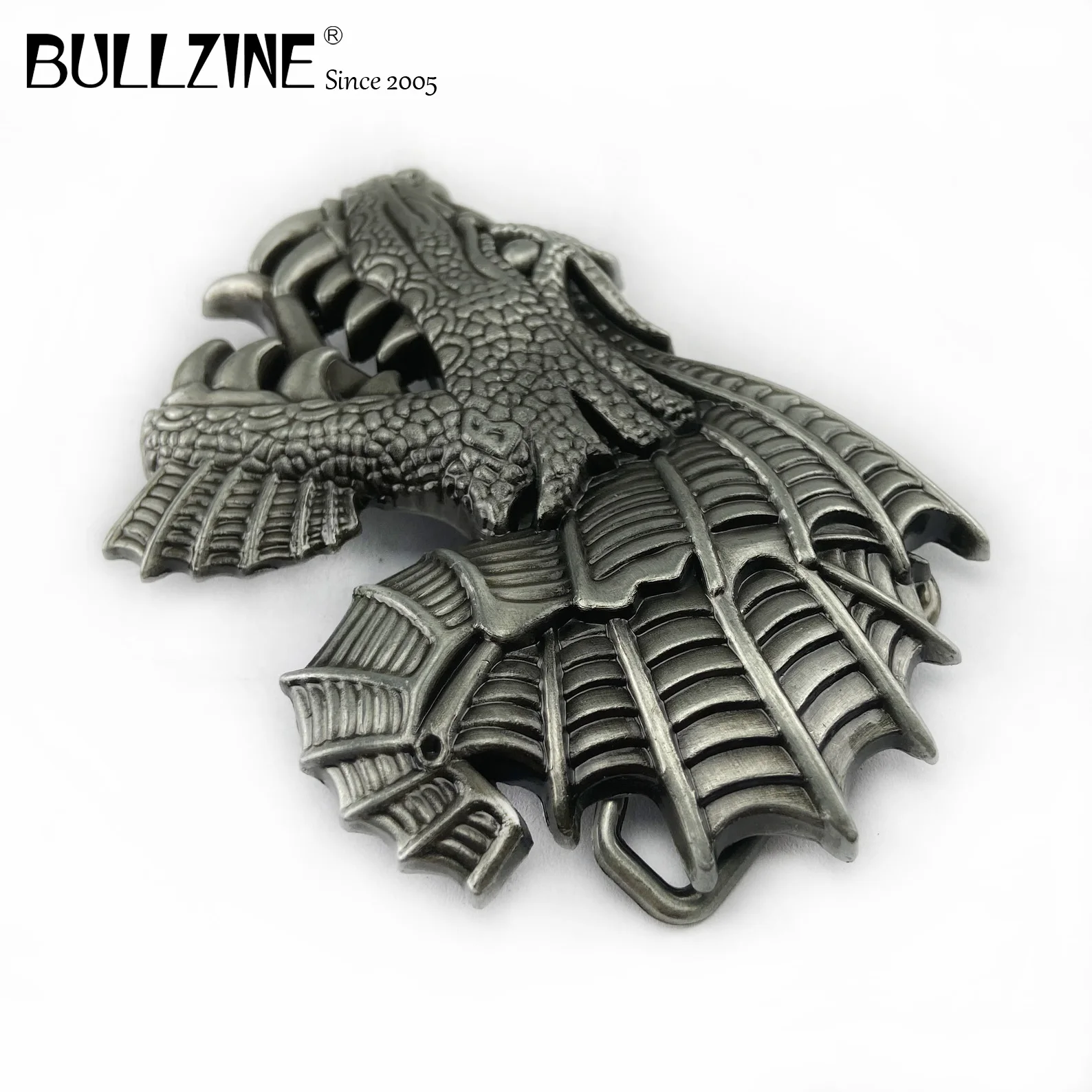 В Bullzine дракон пряжки ремня с оловянной отделкой FP 03328 длительное хранение