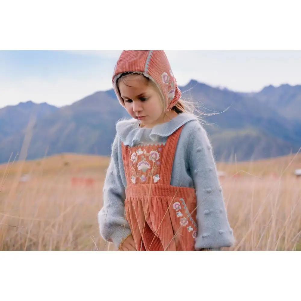 Kids Clothes 2021 Autumn Winter LM Girls Coat Knitted Cardigan Sweater Pants Baby Princess Party Dress Cape Overcoat Vest | Мать и