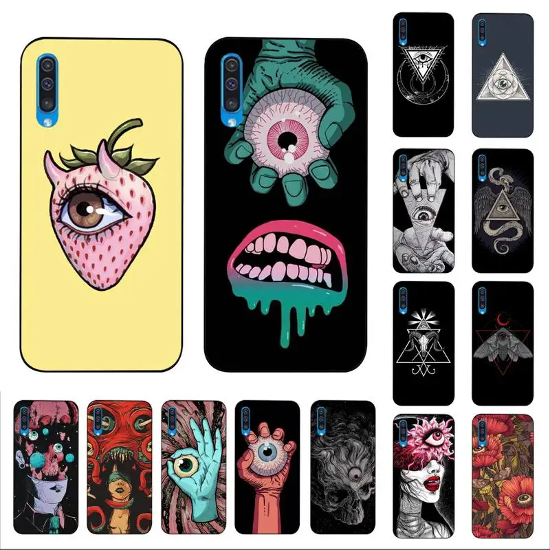 

YNDFCNB Evil Eye Phone Case for Samsung A51 01 50 71 21S 70 10 31 40 30 20E 11 A7 2018