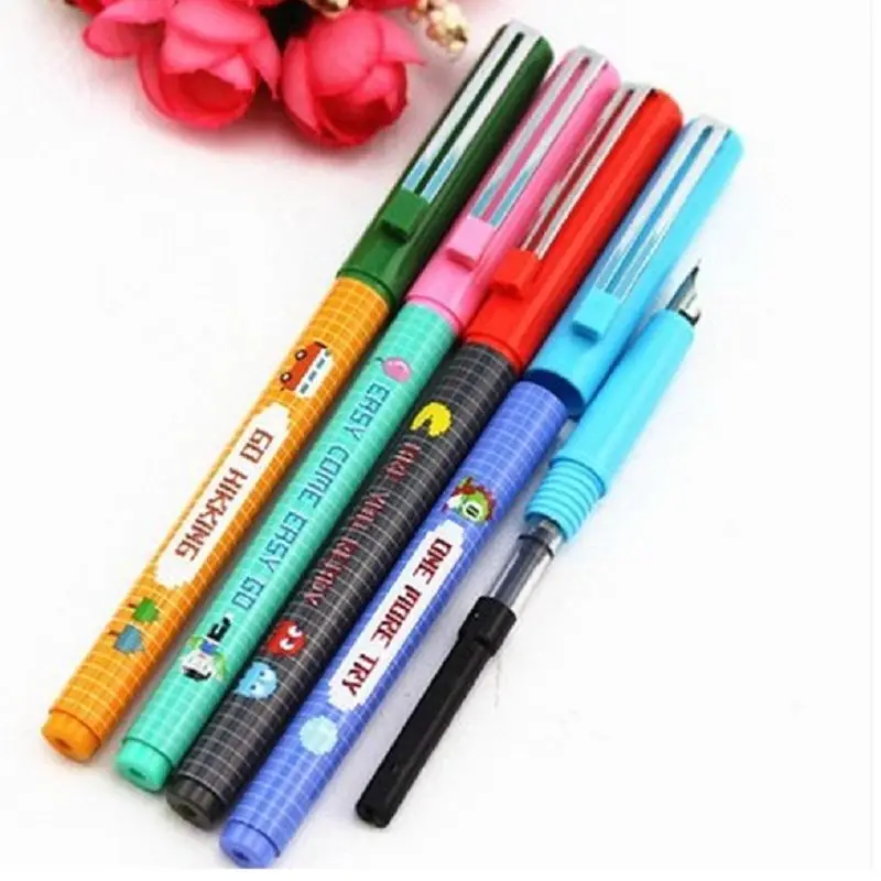 Четыре чернил поглощающие студенческие ручки письма принадлежности творческие