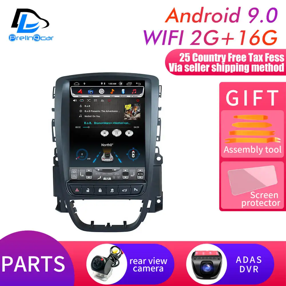 WIFI 2G16G add DVR 4G ram вертикальный экран android 9,0 Система Автомобильный gps мультимедийный Видео Радио плеер в тире для opel ASTRA J автомобильный navigaton стерео - Цвет: WIFI 2G16G add DVR