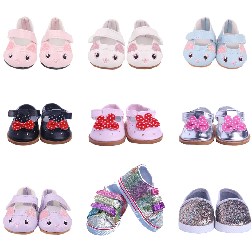 7 см обувь для милых куколок с бантом рисунком кота из мультфильма 18 дюймов и