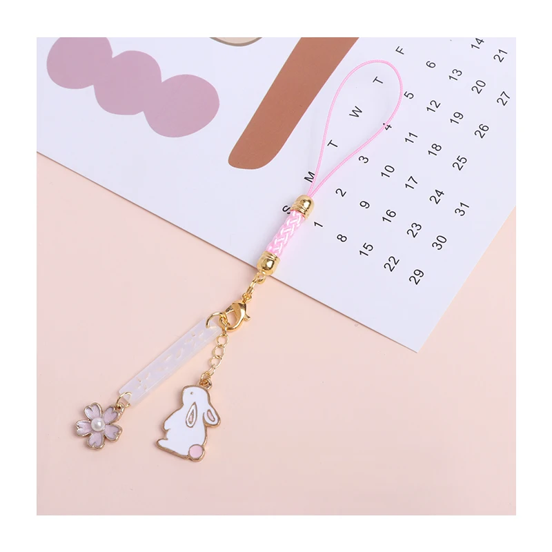 Брелок-подвеска для смартфона с милым кроликом | Украшения и аксессуары