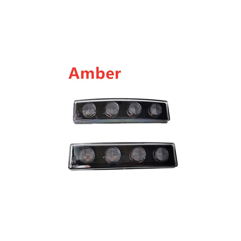 2 шт. 24 В Белый Янтарный синий светодиодный боковой маркер для тяжелых грузовиков