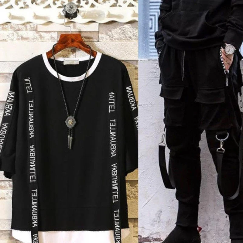 Мужской спортивный костюм из двух предметов свитшот с длинным рукавом и