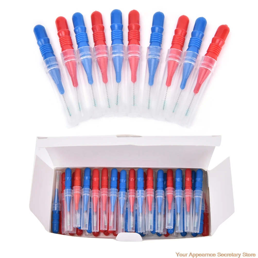 

8Pcs-100pcs Tooth Floss Oral Hygiene Dental Floss Soft Plastic Interdental Brush Toothpick Healthy For Teeth Cleaning Oral Care