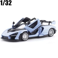 132 mclaren senna supercar die cast alloy sports car model toy vehicle simulation sound light pull back for boy gifts toys