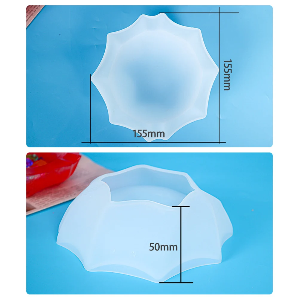 

1Pcs Flower Shaped Dish Silicone Mold UV Epoxy Resin Mold DIY Jewelry Accessories Storage Plate Tray Craft Making Tool