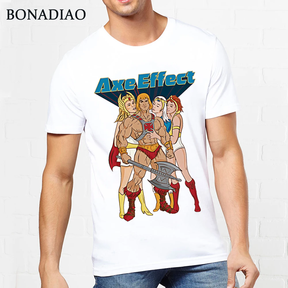 Забавные он-человек мастера Вселенной футболка уникальный дизайн для мужчин Homme