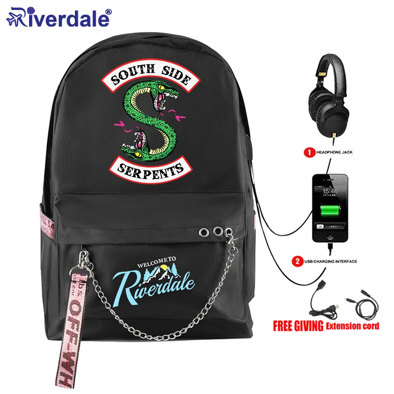 Школьная сумка в стиле ривердейла школьные сумки для студентов школьная с usb