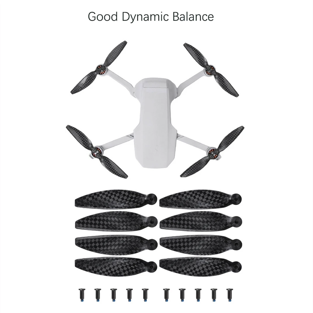 

8Pack 4726F Dynamic Balance Low-Noise Carbon Fiber Propellers Props Blade Replacement For DJI Mavic Mini 2/Mini SE