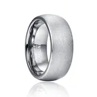 Новая мода обработанна пескоструйным сталь Цвет купола кольца из карбида вольфрама для мужские, обручальные кольца ААА Качество