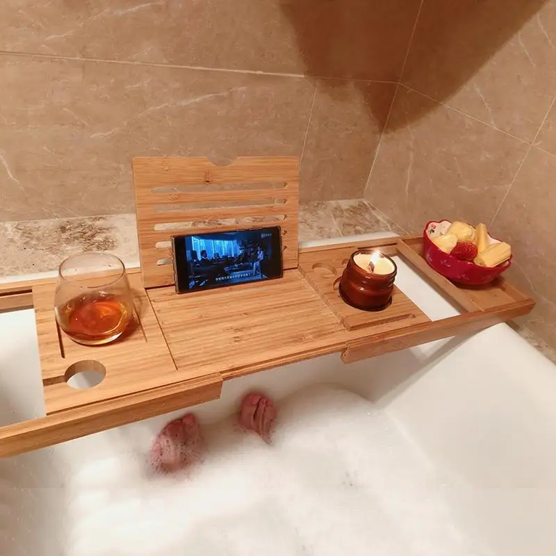 

Badewanne Jabonera Contenedor Douche Rek Tub Shelf Wine Shower Accessories Plateau Accessoires Baignoire Tray Bathtub Bath Rack